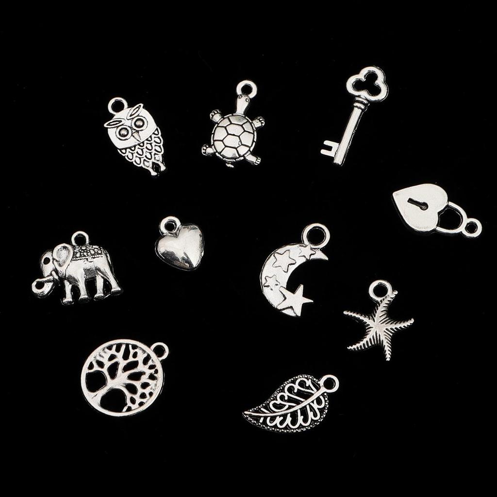 20 Stück Überzug aus Silberlegierung, Zubehör für die Herstellung von Schmuckkomponenten, DIY-Halskette, Armband, Ohrring