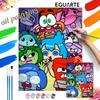 Inside Out Cartoon Characters Oil Paint Digital Painting Art Kit Handmade DIY Painting Kit Home Decor