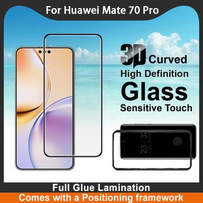 Para Huawei Mate 70 Pro Plus Vidro IMAK 3D Curvo Tela Cheia Filme de Vidro Temperado