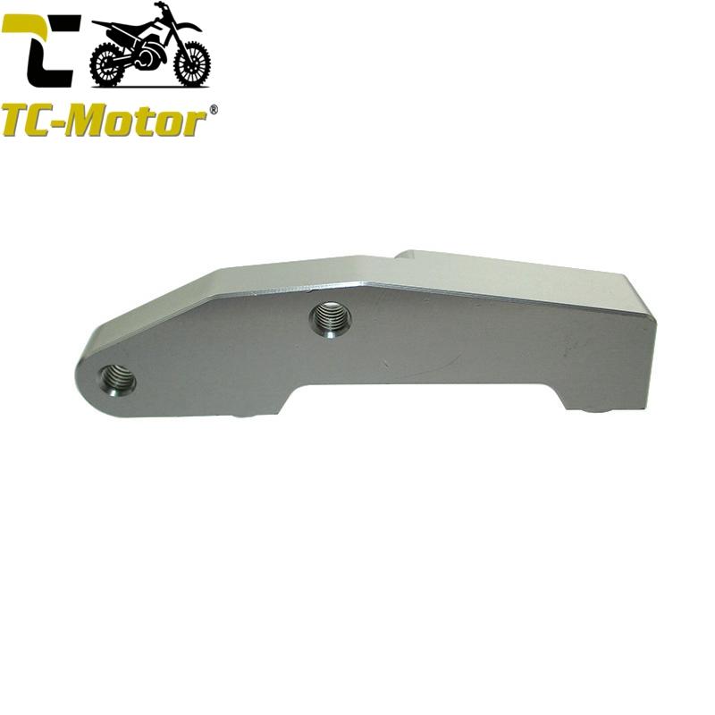 TC-Motor Silver 4 Pistons Brake Caliper Adapter For Pit Dirt Bike Motard Racing Marzocchi Forks With 200 Or 210mm Disc Brake