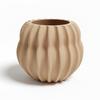 Modern Beige Barrel-shaped Plant Pot