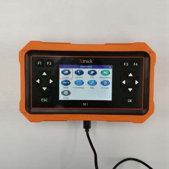 Xtruck M1 Motorcycle Code Reader & Diagnostic Tool with 30+ Reset Services, Fault Code Erasing & SD Card Upgrade Support