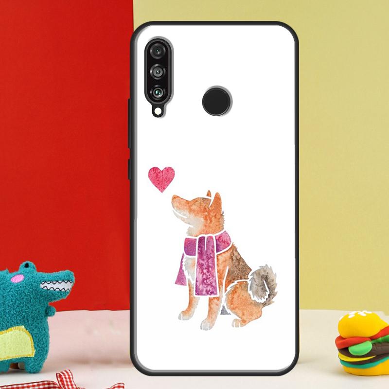 Cute Shiba Inu For Huawei Nova Y91 Y90 Y60 Y70 Y72 Y61 9 10 SE 12i 12s 11i 5T P60 Pro P20 P30 P40 Lite Case