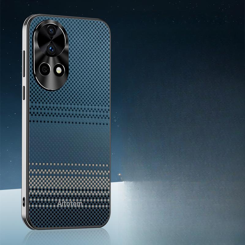 

Подходит для чехла для мобильного телефона Huawei Nova13pro Sunset Star 12por для объектива Полная упаковка Углеродное волокно Подушка безопасности Противоударный Женский Huawei Nova 12