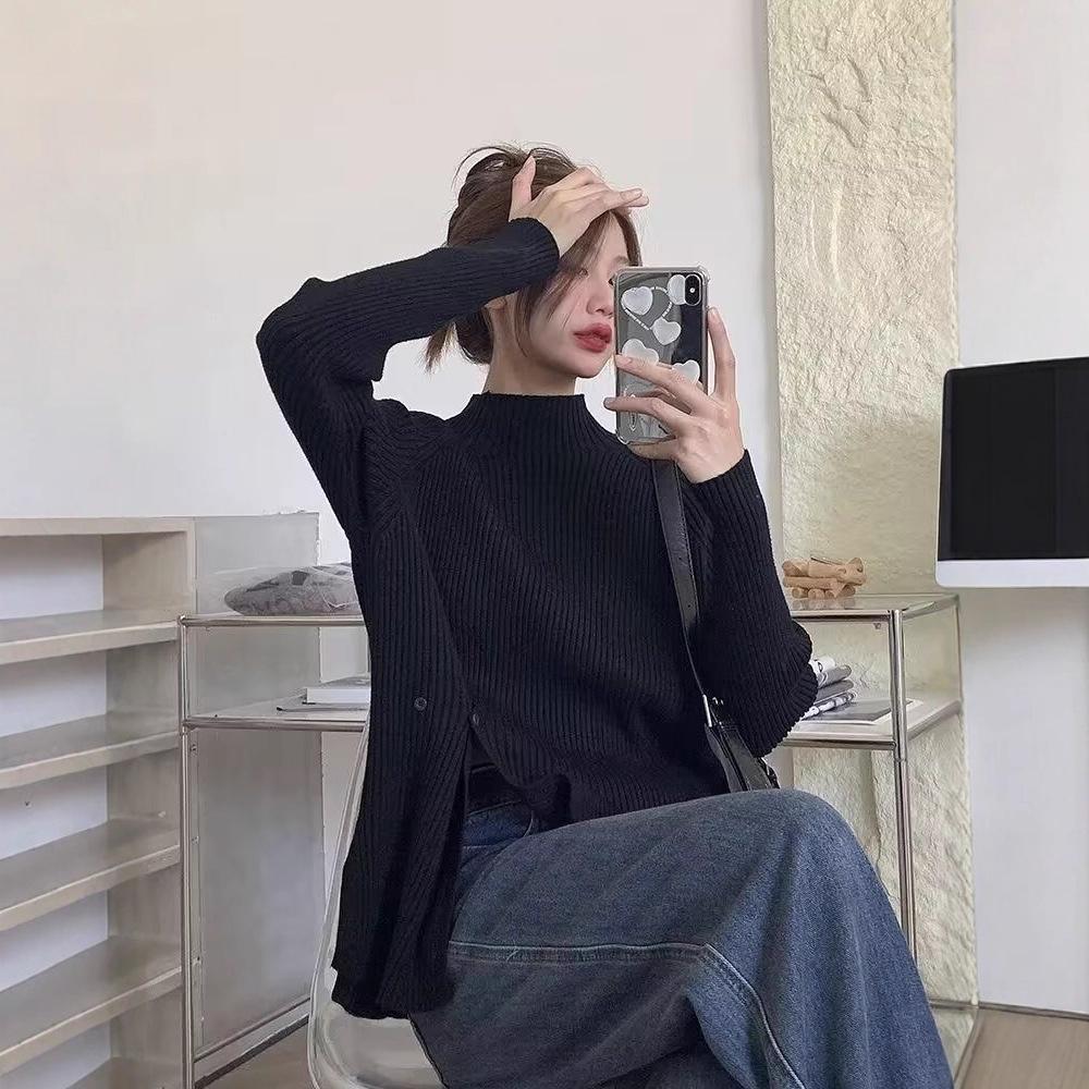 Women's Autumn/Winter Thick Knit Sweater - Korean & Japanese Style Loose Fit