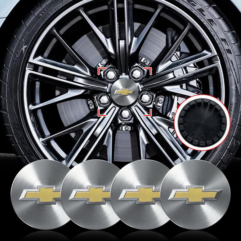 4PCS/set Car Badge Emblem Wheel Center Hub Caps Rim Hubcap Cover for Chevrolet Cruze Malibu Sail Spark Captiva Equinox Tracker