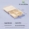 Mr. Corn Biodegradable 3-Compartment Lunch Box