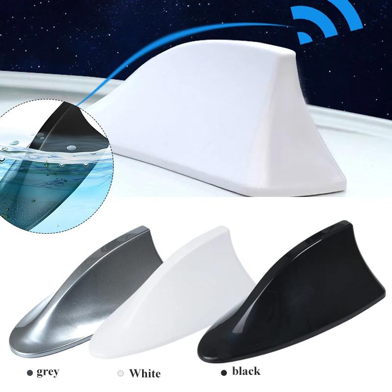 Aileron de signal FM universel pour voiture Shark antenna, self-adhesive car top FM radio signal, the decorative shark fin anten