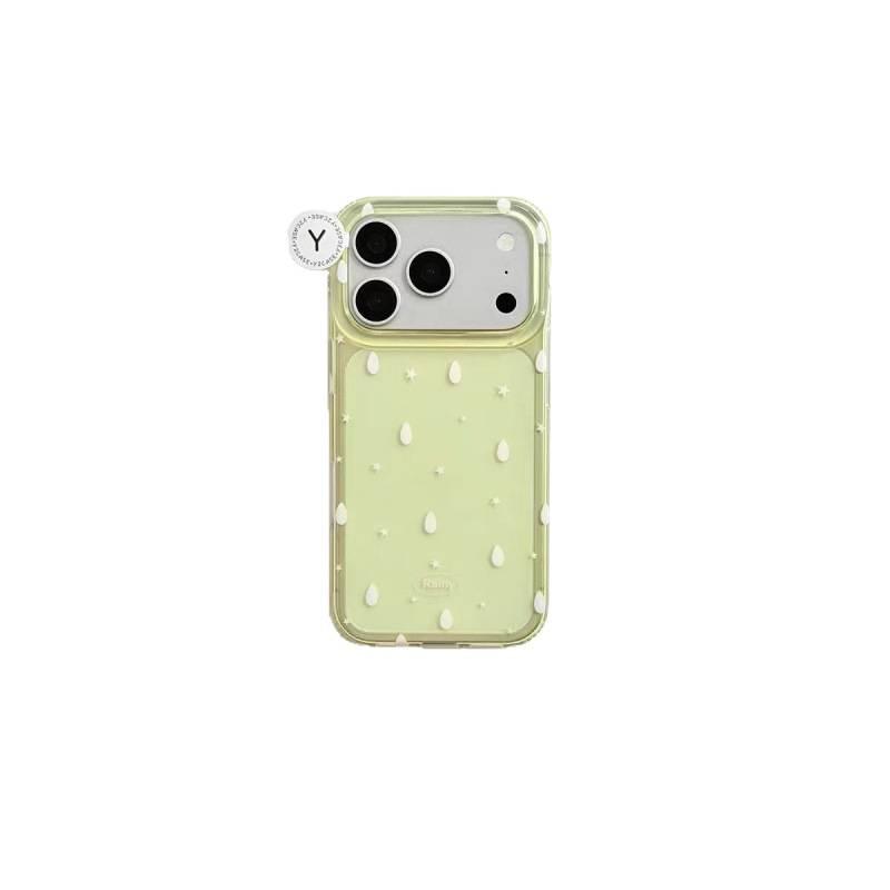 Japanese and Korean style niche jelly color white raindrops for iPhone17promax Apple 16 mobile phone case 15 new models