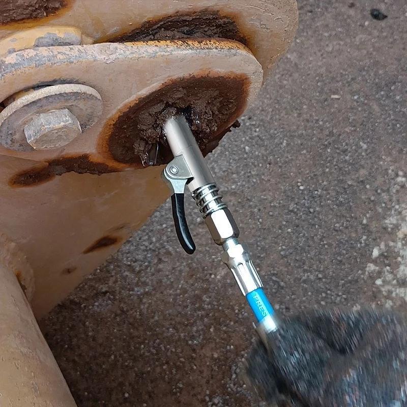 2025New Grease Coupler Heavy-Duty Quick Release Grease Gun Coupler NPTI/8 10000PSI Two Press Easy To Push Accessories