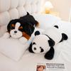 New 30/40/50cm Cute Stuffed Animal Lying Down Animal Soft Plush Pillow Dog Hippo Panda Dinosaur Christmas Birthday Gift