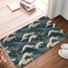 Japanese Wave Bathroom Non-Slip Carpet The Great Wave Off Kanagawa By Hokusai Bedroom Mat Entrance Door Doormat Floor Decor Rug