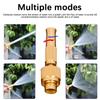 1Set High Pressure Water Spray Torch Nozzle Brass Plating with Quick-connect Connector Washing Machine Nozzle 1/2