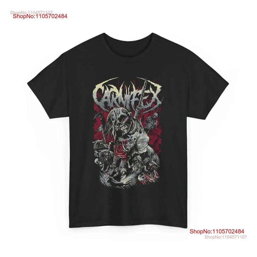 Deathcore band Carnifex Cotton T Shirt vintage Washed Stretched Soft Top For Everyday Wear Versatile Breathable Comfortable
