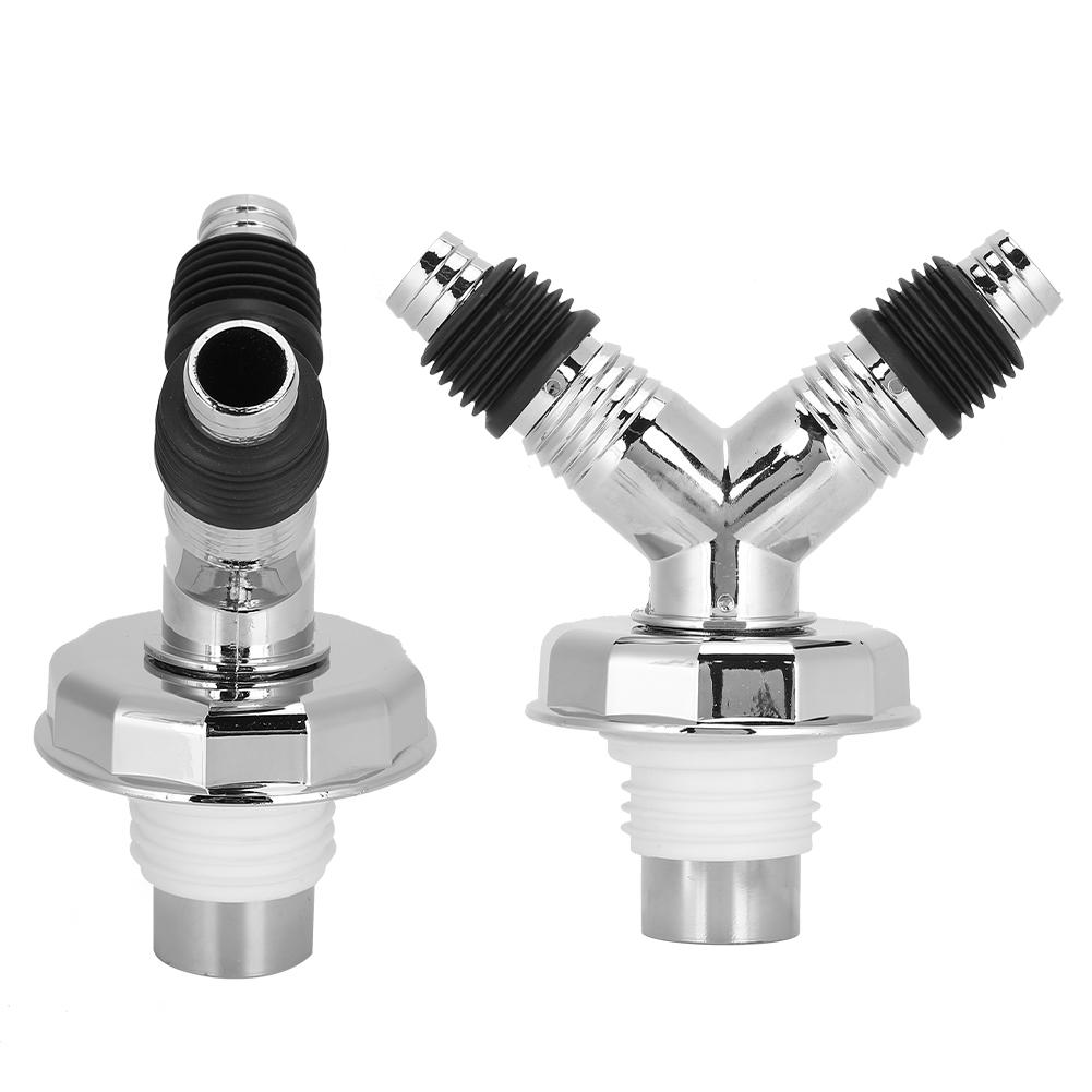 Doppelzweck Y-Rohrverbinder Bodenablauf T-Stück Adapter Ablaufabdichtungswerkzeug für Waschmaschine(UND