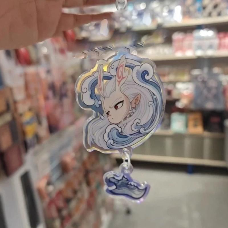 Fashionable Nezha Anime Acrylic Keychain for Fan and Collectors Double Sided Print Sturdy and Colorful Accessory