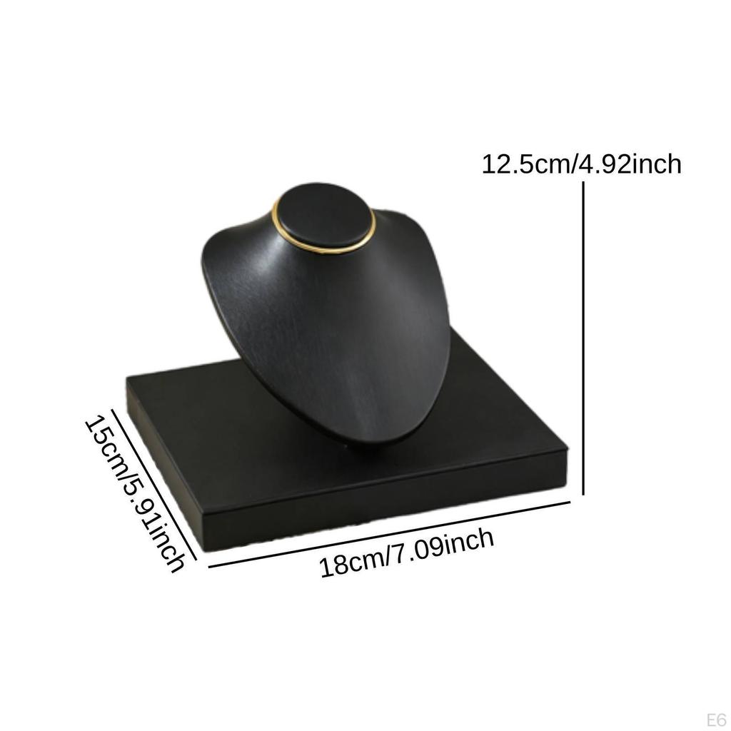 Collar Display Mannequin Necklace Stand Jewelry Organizer PU Leather Versatile And Sturdy Model