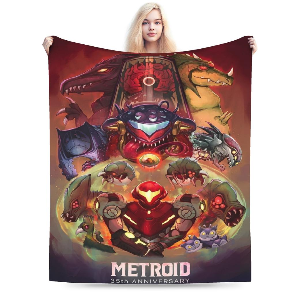 Metroids hero game Blanket Ultra-Soft Fleece Cozy Gifts  Throw Blankets Rug Piece