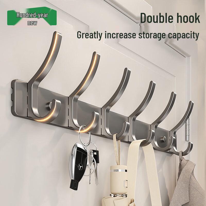 Punch-Free Aluminum Alloy Adhesive Wall Hook