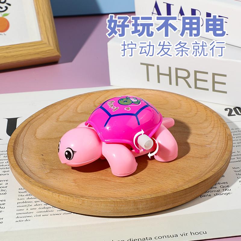 Clockwork Small Turtle Toys Baby Learning To Crawl Cute Wind-up Small Turtle Funny Will Shake Head And Tail Baby Interactive Toy