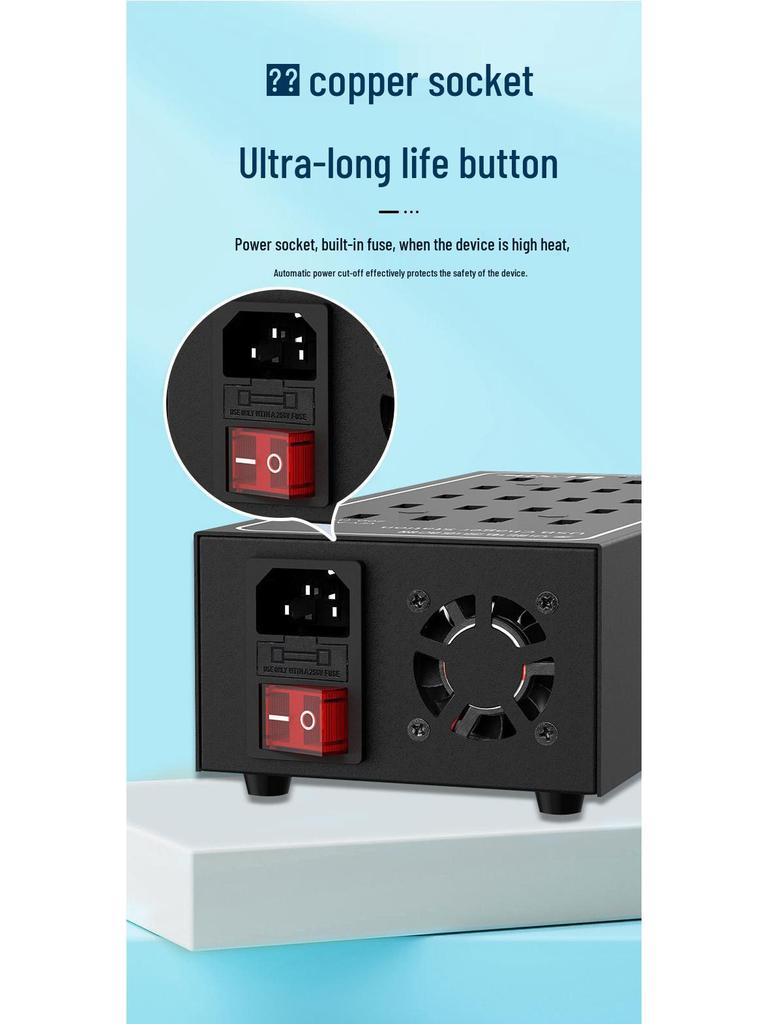 Ultra Power 300W Aluminum Alloy Multi-Port USB Charger (10, 20, 30, 40, 50, 60 Ports)