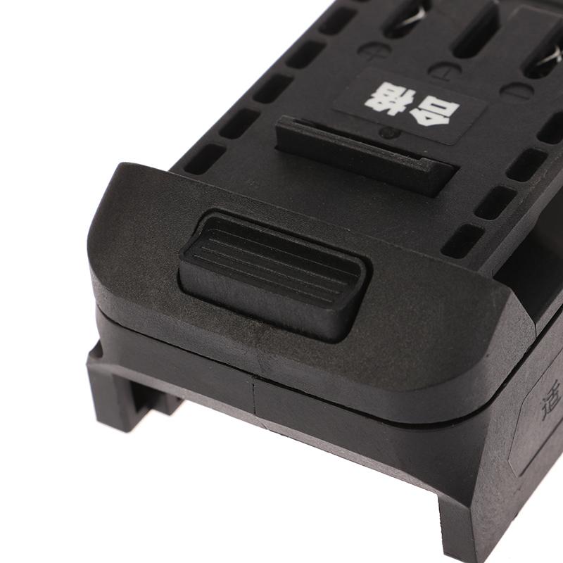 Easy Installation Practical Battery Adapter Connector High Power Applications Plastic Li-Ion Battery Black