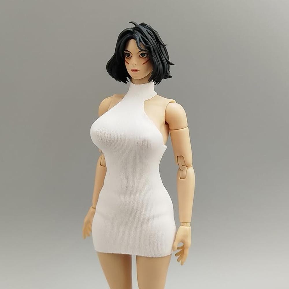 Cute Set, Male and Female Clothes 1/12, Casual Size 1/12 Scale for Scalefu, Sexy Dress, Song Dance Skirt, Tight Mini Skirt (Head Body Not HAMRETHYPPZ