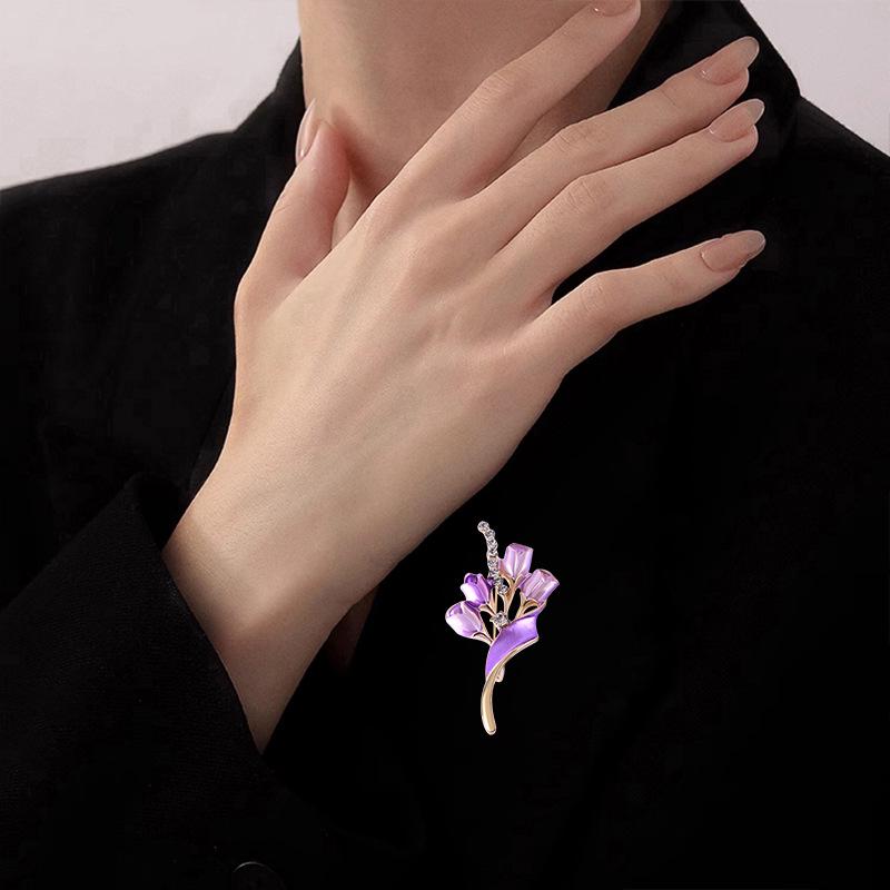 Broche Buquê Fresco Estilo Pastoral: Broche Exquisito Anti-Exposição para Roupas