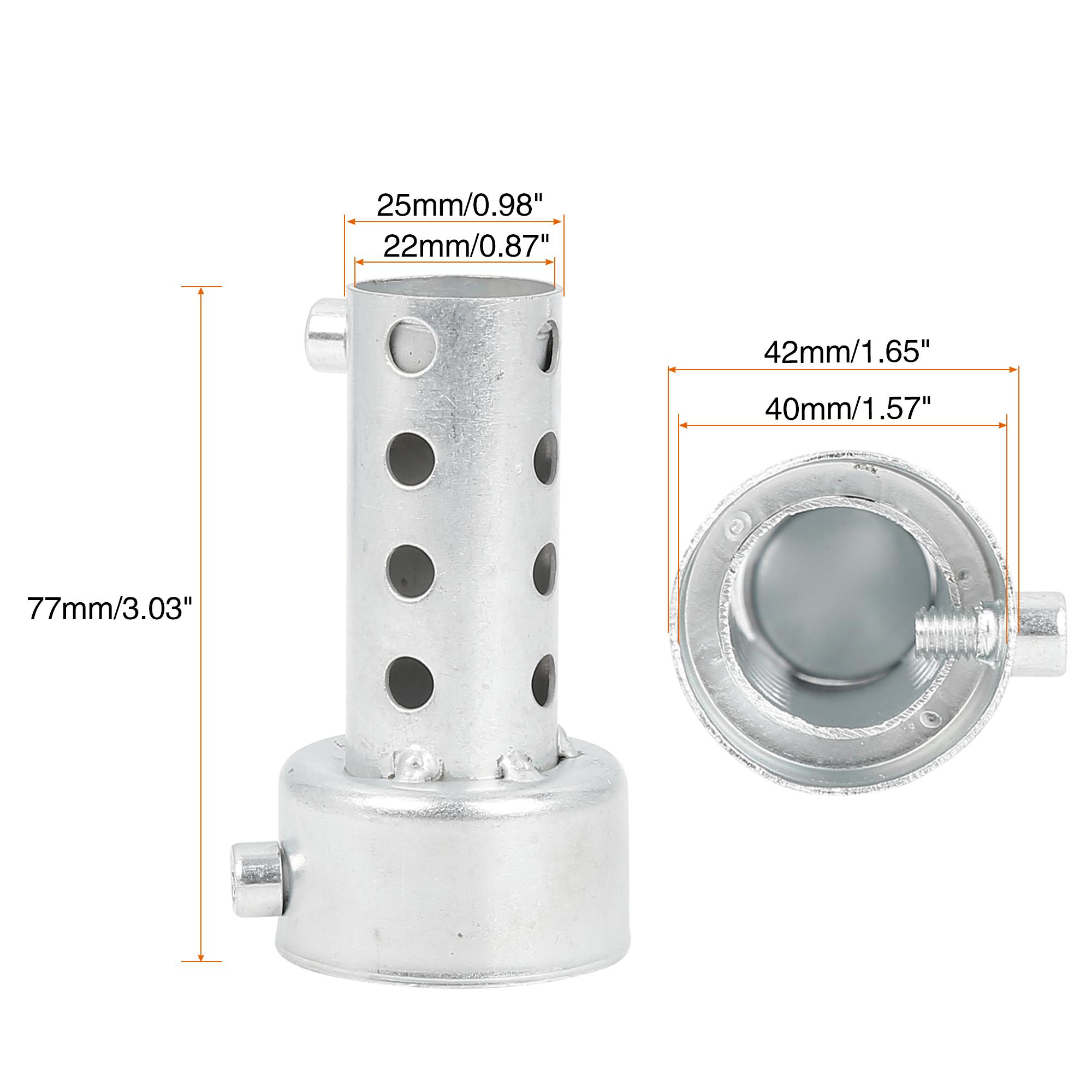 Motoforti 1/2Pcs Stainless Steel Universal 35mm 42mm 45mm 48mm 60mm OD Motorcycle Exhaust Pipe Baffle Muffler Baffle