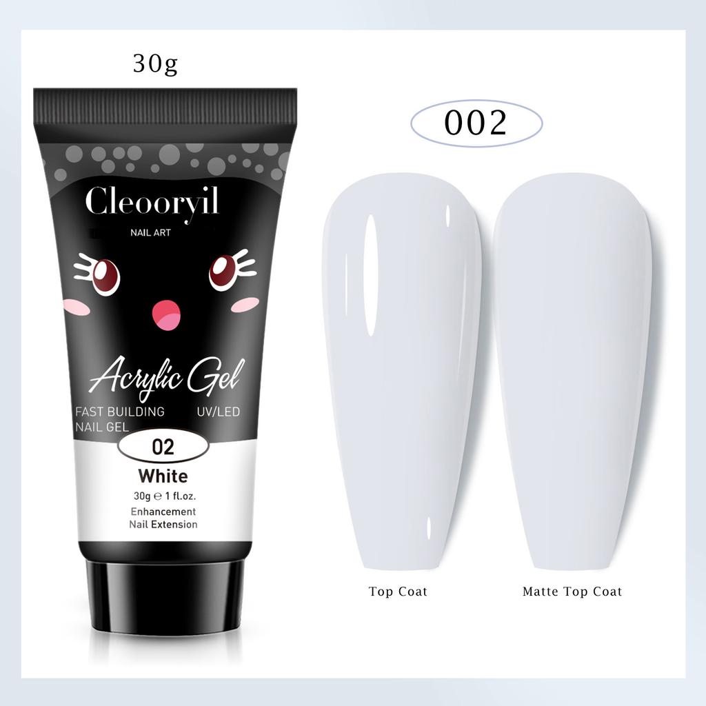 Colla per Estensione Nail Art UV Solida Senza Vassoio di Carta Estensione Rapida Modello di Cristallo Colla per Fototerapia Unghie Colla di Cristallo 15ml