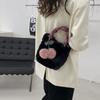 Plush Bag, Cherry Bag, Cute Girl Handbag, Women's 2026 Korean Versi New Autumn and Winter E Shoulder Crossbody Bag