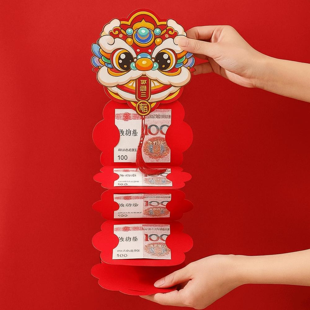 Traditional Horse Year Money Envelope Foldable Money Packets  New Year Greetings