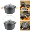Camping Hanging Pot Aluminum Alloy Camping Cookware Multifunctional Camping Cookware Lightweight Camping Picnic Soup Pot