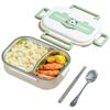 Stainless Steel Thermal Lunch Box Microwave Safe 2/4/5 Grids with Cutlery Set Panda for Adults Kids for Children School Picnic
