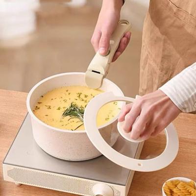 Anti Scalding Pan Gripper Ergonomic Frying Pan Replace Handle Grip Anti-Slip All Purpose Cookware Handle Outdoor Camping Tool
