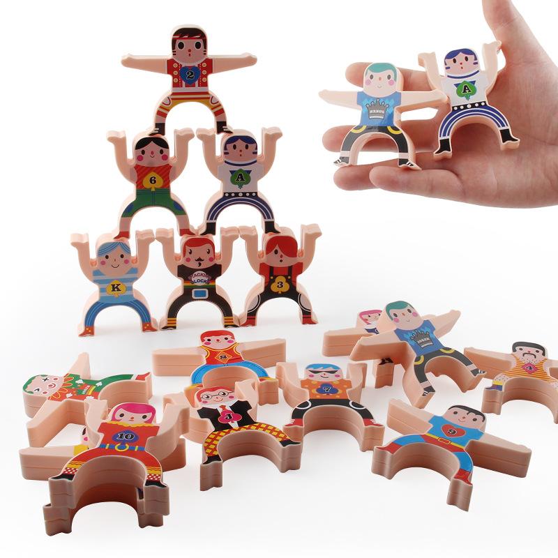 Children'S Hercules Stacking Music Building Block Parent-Child Stacking High Game Balance Stacking Arhat Indoor Decompression Toy