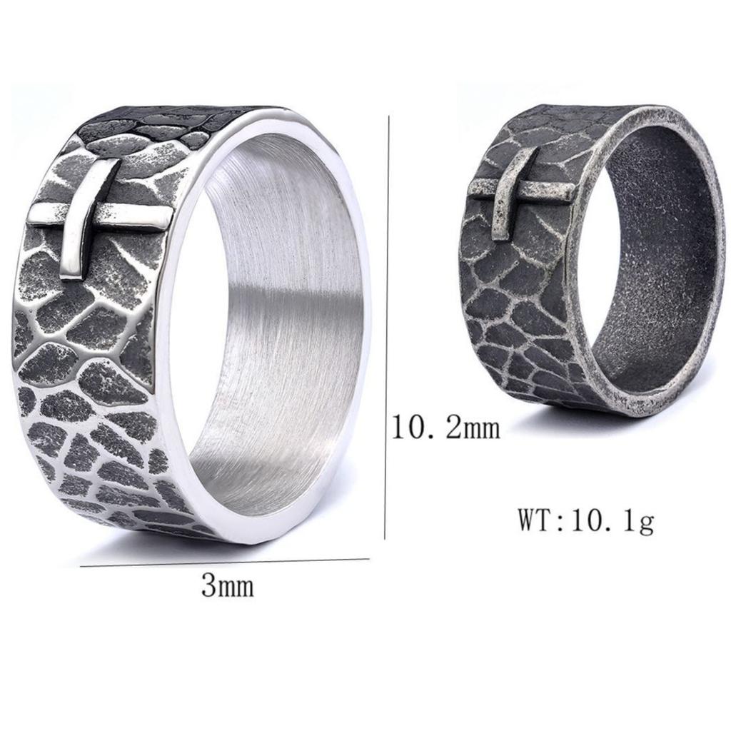 Minimalist Textured Unisex Ring Stylish New Finger Ring for Men Women