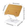 Wood Book Holder Bookstand with Page Paper Clip for Student Kid Textbook