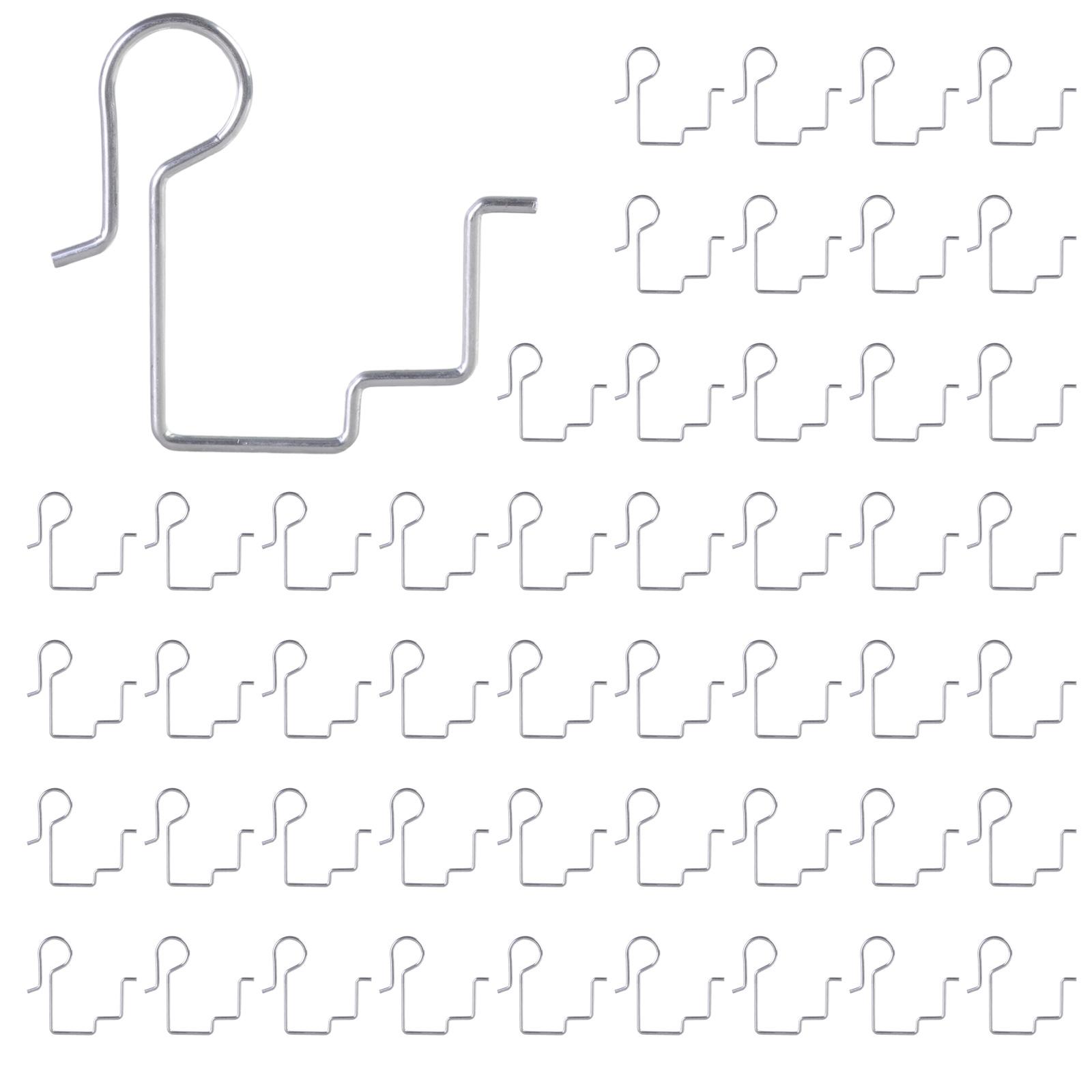 

50 шт. рождественские крючки для гирлянд из нержавеющей стали, наружные крючки для водостоков, вешалка для светильников, металлический крючок для палаток, прочный