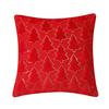 Throw Pillowcase Sequin Christmas Tree Pattern Hidden Zipper Closure Pillow Cover Bedroom Living
