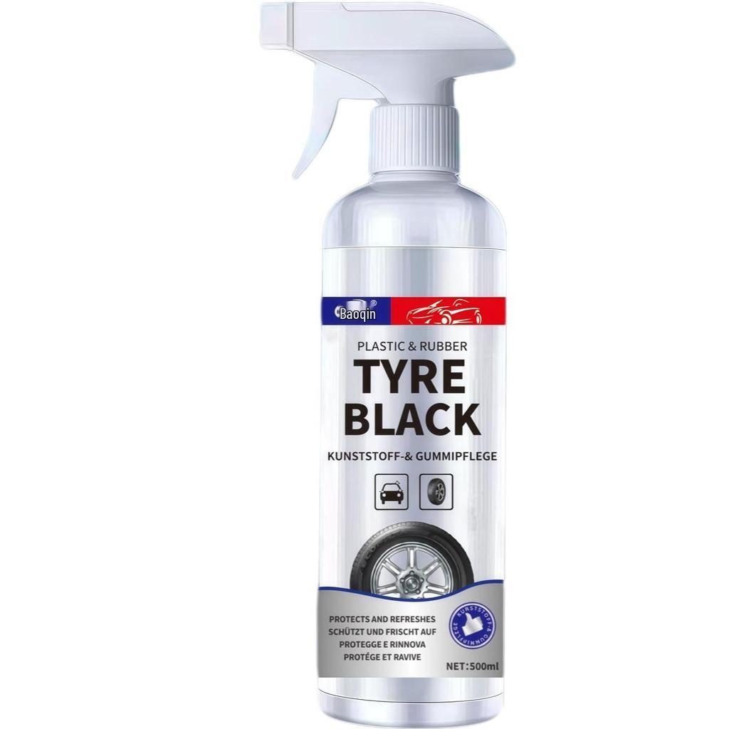 Tire Shine Wax Spray: Durable Blackening & Anti-Aging Protectant