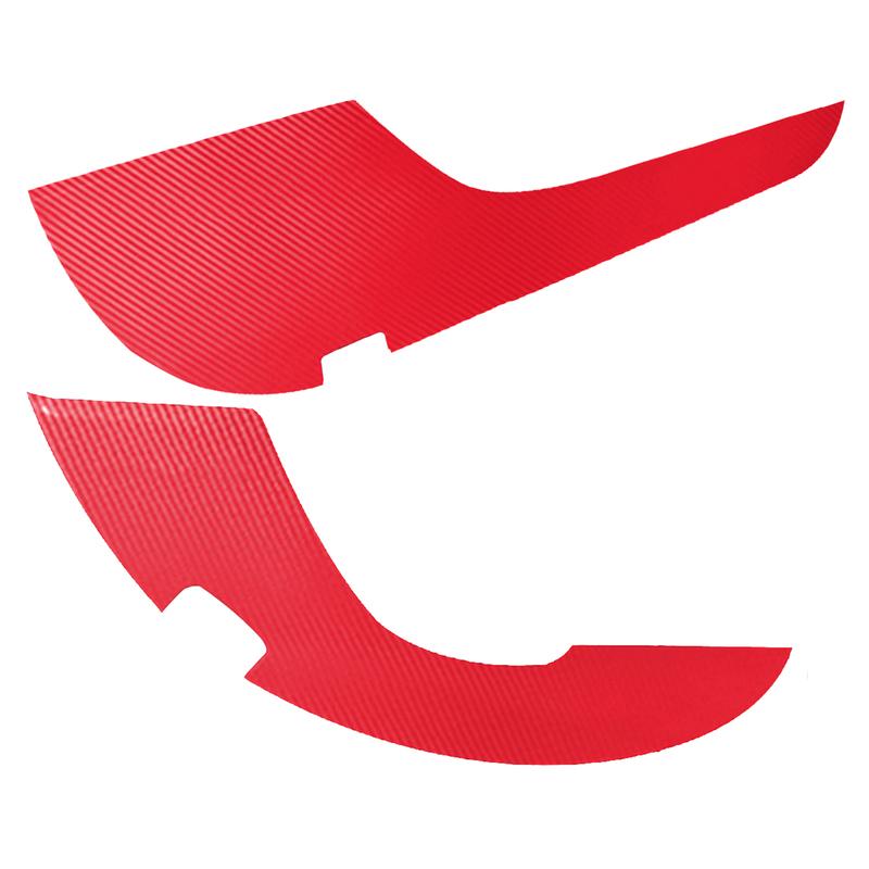 4Pcs/set Red Carbon Fiber Grain Car Inner Door Panel Anti-Kick Covers Trims Stickers Fit For Toyota Camry 2018