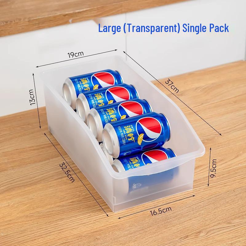 Dubbelskikts kylskåpsdryckesförvaringsorganisatör för öl- och colaburkar