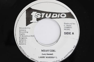 7inch Record LARRY MARSHALL - Mean Girl NONE Studio One Jamaica Reggae, Ska & Dub Used