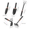 Multifunction Gardening Shovel Kit Weather Resistant Carbon Steel Perfect For Outdoor Yard Maintenance Work