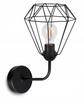 ELEGANT RETRO WALL LAMP WIRE BLACK LOFT