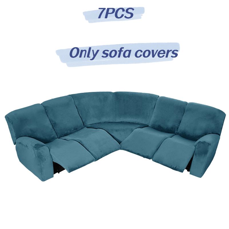Cover Full Elastic Sofa Slipcover 5 Seater Corner Recliner Couchcover Sectional