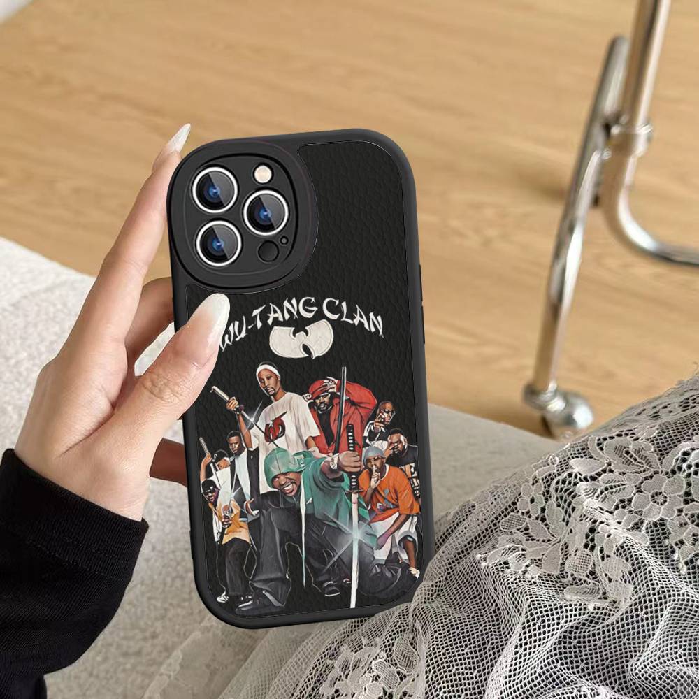W-wu T-tang Clan Hip-hop Music Group Phone Cover For IPhone 11 12 13 14 15 16 Pro Max Mini Plus Soft Leather Case