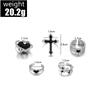 Flash Diamond Ring, Personalized Retro Black Love Opening 5-Piece Set, Drip Ring.