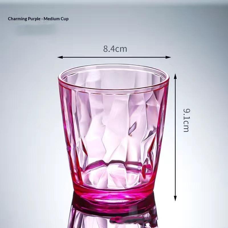 Pc Drinking Cups Shatterproof Heat Resistant Shatter-Resistant Rinsing Cup For Home Kitchen Office Use